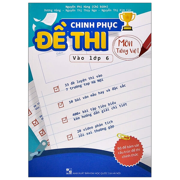 Chinh phục đề thi vào lớp 6 môn Tiếng Việt